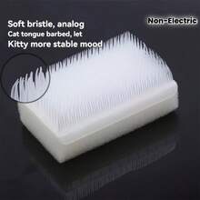 1pc Cat Massage Soft Brush, Pet Grooming Tool, Mimics Cat Tongue Design, Comfortable Pet Hair Grooming And Cleaning, Multi-Functional De-Shedding Comb, Gentle Massage, Suitable For Cats And Dogs - Multicolor - View 7