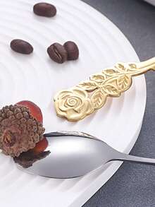 Customize 6 Sets Of Rose Tea Spoon Gift Sets, Including Cards, Spoons, And Gauze Bags, Hotel Wedding Desktop Gifts, Suitable For Restaurants, Weddings, Birthdays, And Graduation Parties - Multicolor - View 7