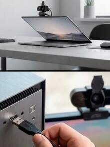 Full HD Webcam With Integrated Microphone, Widescreen, USB, Ideal For Video Conferencing And Video Calls - 1080p - 查看 4