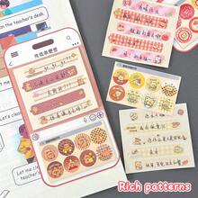 Bloc de notas de dibujos animados para pasar notas, 4 estilos para elegir, 30 hojas por libro, patrones ricos, fácil de rasgar, papel de mensaje creativo con caja de chat de teléfono, material de pegatina para decoración de álbum de recortes DIY - Unitalla - Ver 9