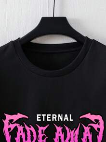 A Comfortable, Breathable, And Slightly Stretchy Y2K-Style Men's Casual T-Shirt With A Druid Warrior Print Featuring Deer Antlers, Perfect For Indoor And Outdoor Activities. - 黑色 - 查看 3