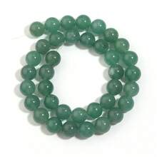 1 Strand Green Aventurine (Approx. 30-90 Beads) Fashionable Elegant Beaded Loose Beads DIY Bracelet Necklace Earring Accessories Jewelry Making Beads - Green East Mausoleum - View 8