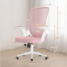 Ergonomic Mesh Office Chair With Flip Armrests And Lumbar Support - Rosa premium - Ver 3