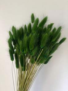 60/120/240入 波西米亞風人造花飾 兔尾芒草 多色蒲公英花 家居、婚禮、辦公室、咖啡廳裝飾 情人節與母親節禮物 - 深綠色 - 查看 4