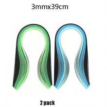 200/900 Strips Quilling Paper Set 39cm Mixed Color Decoration Gift Gradient Craft Paper 3/5mm - Multicolor - View 17