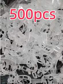 500個/300個/200個/150個/100個/80個/50個/30個/20個 可重複使用藤蔓夾，塑膠格子植物支撐夾－番茄夾，塑膠園藝夾，植物紮帶，格子夾 - 彩色 - 查看 19