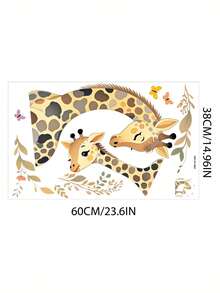 Watercolor Forest Animal Gathering, Children's Room, Kindergarten, Home Decor, Wardrobe, Wall Decoration, Wall Stickers. - Multicolor - View 6