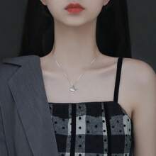 1件女款夏季仙女風百搭不褪色輕奢小眾新款極簡設計鎖骨項鍊 - A款 - 查看 3