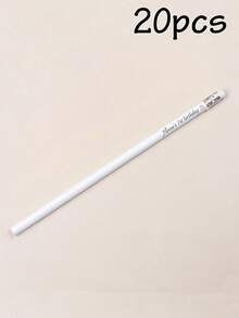 客製化刻字鉛筆 5/10/20/50/100/200支，大宗客製鉛筆，19cm/7.5in，5色：綠色/藍色/黃色/紫色/白色，可擦拭橡皮擦素描鉛筆，5美元以下平價，趣味鉛筆，可愛鉛筆，個性化禮物，開學季 - 風格A - 查看 33