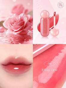 Dasique Glass Gloss Lip Glaze, High Shine, Non-Sticky, Moisturizing & Hydrating, Lip Makeup, Y2K Glam Style, Women, Rose Girl, Party, Travel, Daily, Best Shade, Charming Vibe, Holiday Essential, Women's Makeup Gift, Christmas Gift - #06 Rosy Dew - View 12