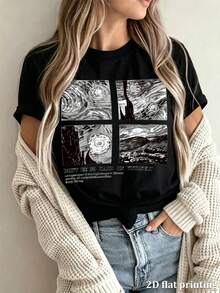 Kvinnor T-shirts - Svart - Visa 6