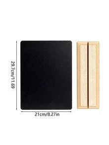 1/2pcs Mini Blackboard Signs With Stand, Seat Cards With Stand, Small Chalkboards, Suitable For Table Decor, Wedding, Birthday Party, Table Number, Food Labels, Message Board Signs And Event Decor, Restaurant Food Display, Message Board, Small Business, Wedding, Banquet, Coffee Shop, Mother's Day Graduation, Open Bar Signs (With Stand) (8.46*5.91 Inches) - Black - View 11