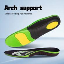 1pc EVA Shock-Absorbing Comfortable Insoles, Suitable For Sports Shoes | High Elasticity Anti-Fatigue Foot Pads | Enhance Sports Performance & Foot Protection - Green - View 4