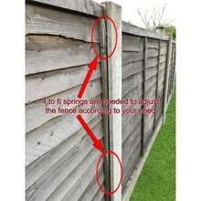 25/50 Pcs Fence Panel Grips Clips, Anti-Rattle Fence Wedges, Noise Reduction Fasteners To Stop Banging For Garden Fence Installation - 50 PCS - View 6