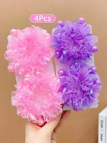4 piezas de coleteros coloridos (rosa, azul, morado) - Multicolor - Ver 1