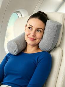 [Year-Round Use]1pc Essential Travel Accessory, Neck, Chin, Waist Support - Neck Pillow For Sleep Travel Airplane, Adjustable Bendable Roll Pillow, Pillow For Sleep, Travel Accessory, Bed Pillow - A - View 2