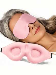 1/2/4入 3D 輪廓睡眠眼罩 無鼻樑設計 可調節頭帶 適合不同頭型 男女通用 遮光 適用於夜班、旅行、瑜珈、小睡 黑色 臥室、旅行、辦公室、學校 開學用品 (隨機顏色) - 彩色 - 查看 4