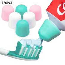 Automatic Closing Toothpaste Cap Dispenser - Adult Bathroom No-Waste Cap Dispenser - No Mess Toothpaste Cap - Toiletries Accessory - Easy To Use (Random Color) - Multicolor - View 2