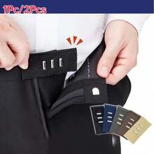 1Pc/2Pcs No-Sew Waistband Extender, 3-Button Adjustable Waist Extender Tool, Formal Pants Waistband Expansion Accessory, Multi-Color Options, Loose/Tight Waistband Extension Buckle, Solves Tight Pants Waistband Problem - Multicolor - View 13