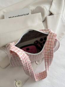 Fashionable New Candy Color Cloud Bag Solid Color Shoulder Bag Cute Underarm Bag - Pink - View 9