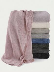 FADZOYLE 1 pieza Bufanda Hijab con Textura de Rayas Retro para Mujer, Chal y Envoltura para la Cabeza, Bandana, Abaya, Velo Diario, Accesorios de Regalo para la Vida Diaria, Tarde, Viajes y Oficina - Multicolor - Ver 13