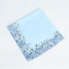 3pcs/1set Exquisite Floral Handkerchiefs - Vintage Tones, Soft Breathable Fabric, Suitable For Weddings, Bridal Showers And Special Occasions - Multicolor - View 5