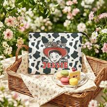 Disney Toy Story Jessie Canvas Organizer Pouch, Playful Western Cowgirl Design, Versatile Bag For Daily Makeup & Toiletries - 10 X 8.1 Inches - View 2