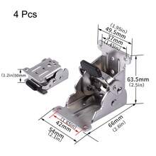 4x Folding Table Chair Leg Hinges 90 Degree Self-Locking Bracket Hinge Hardware - VJP0065 - View 5
