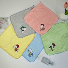 1pc New Snoopy Square Scarf, Perfect Small Gift For Fans, Family And Friends, An Excellent Daily Accessory [Random Style] - Multicolor - View 4