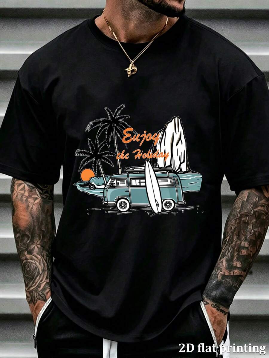 Men T-Shirts - Black - View 1