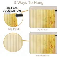 1pc, Home Decor, Butterfly Pattern Printed Table Skirt, Kitchen Small Curtain, Kitchen Cabinet Cover, With Curtain Holes, Easy To Hang, Rectangular, Machine Woven, Machine Washable, Kitchen Decoration And Accessories, Perfect For Kitchen Cabinets And Home Decor - Multicolor - View 8