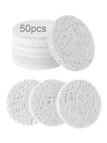 OBOVAY Juego de 10/20/100 piezas de esponjas de limpieza facial natural, esponja de limpieza 100% pura natural para eliminar el maquillaje, adecuada para limpieza de maquillaje y spa, se puede usar para exfoliación, eliminación de maquillaje y lavado de cara, esponja de limpieza facial comprimida, esponja de limpieza para eliminar el maquillaje, esencial para la vuelta a la escuela - Multicolor - Ver 17