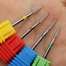 Easy Nail 1個碳化釘鑽頭用於去除角質，鎢鋼美甲鑽頭，2.35mm 軸心美甲電鑽頭 - 彩色 - 查看 4