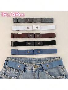 1Cái/4Cái Thắt lưng eo co giãn điều chỉnh được không khóa cho quần jean quần dài, thắt lưng co giãn tàng hình cho nữ & nam, đai eo làm thon gọn - thoải mái không khóa, điều chỉnh được & co giãn - Nhiều màu - Xem 13