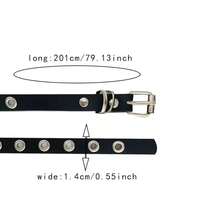 1pc Women's Belt 2026 New Style Multifunctional PU Leather Accessory Suitable For Daily Wear - Black - View 5