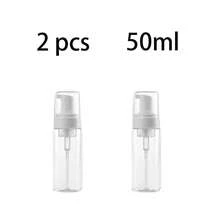 1pc/2pcs/3pcs 50ml/100ml/150ml/200ml Foaming Soap Bottle Empty Plastic Mousse Facial Cleanser Pump Bottle Refillable Lotion Shampoo Dispenser - Clear - View 10