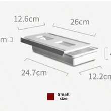 Under Desk Drawer, No Drilling Required, Hidden Storage Box, Suitable For Office And Student Desks, Can Hang Stationery And Miscellaneous Items ﻿ - White - View 3
