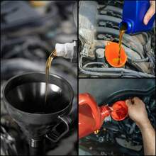 3-Piece Plastic Funnel Set For Cars, Large Diameter Tool For Refueling And Oil Changing In Car Repairs, Accessories For Fuel Replacement In Car Engines. - A - View 6