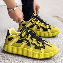 Summer Breathable Anti-Odor Lightweight Non-Slip Wear-Resistant Soft Sole Anti-Impact Anti-Puncture Insulated Casual Work Shoes - BF02 Yellow - View 5