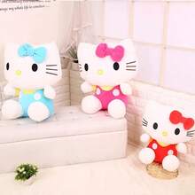 Plush Doll, Cute KT Cat Stuffed Doll, 20cm/25cm Soft Plush Doll, Cartoon Japanese Style Cat Pillow, Birthday Gift For Girls And Best Friends, Holiday Room Decoration, Multiple Colors Available, Bedroom Desk Decor, Comforting Companion Doll - Multicolor - View 1
