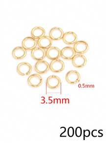 200 Pcs 304 Stainless Steel 18K Gold Plated Multi-Size Open Jump Rings Connector Rings, Handmade DIY Accessories For Necklace And Bracelet Making - Open Ring - View 17