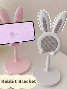 1/2 Packs Desktop Accessories, Cute Cartoon Rabbit Desktop Phone Stand, Universal Adjustable Telescopic Lifting Stand For Students, Desktop Accessories, Suitable For Living Room, Bedroom And Other Home Scenarios, Convenient For Life - Multicolor - View 8