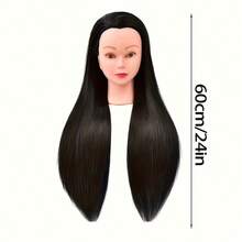 Long Hair Mannequin Head 3 Colors Hairdressing Apprentice Special Practice Braiding Curling Makeup Haircutting Realistic Hair Model Head Mold - View 2
