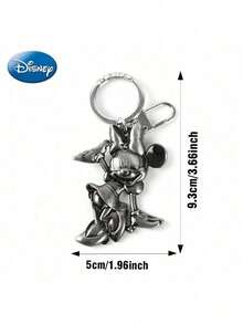 Monogram Disney 1個官方授權鑰匙圈，錫合金金屬材質，可掛在汽車、手機袋、錢包、背包上作為裝飾吊飾，生日週年禮物 - 均碼 - 查看 10