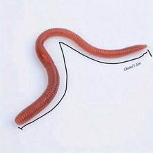 5pcs/Set Realistic Rubber Worms, Lifelike Fake Worms For Pranks, Party Favors, Halloween Props, Suitable For Teens And Adults 14+ Years Old - A - View 4