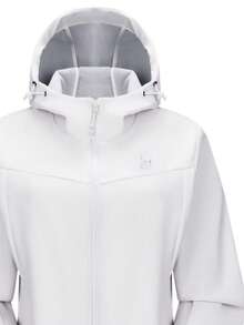 CAMEL CROWN Women's Outdoor Softshell Jacket Stylish, Comfortable, Water-Repellent, And Lightweight Hiking Mountaineering Jacket Suitable For Spring - Light Frost White - View 3