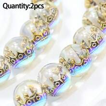2pcs 16mm Multicolor Crown Beads Acrylic Loose Beads DIY Jewelry Making Necklace, Bracelet, Earrings Handmade Beading Accessories Materials - DIY Crown Beads - View 9
