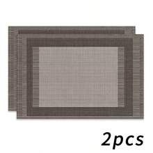 1/2/4/6/8/300 Pieces Of Luxury Placemat Set, Featuring Simple Geometric And High-End Gray Color Scheme. Machine Washable Polyester Material, Anti Fouling, Waterproof, And Easy To Clean. Suitable For Parties And Kitchen Decoration. - Multicolor - View 16