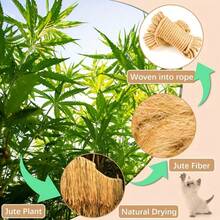 耐用天然硅藻土绳,适用于自制猫抓板和宠物玩具配件,坚固耐用的天然硅藻土绳,适用于自制猫抓柱 - A - 查看 8