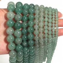1 Strand Green Aventurine (Approx. 30-90 Beads) Fashionable Elegant Beaded Loose Beads DIY Bracelet Necklace Earring Accessories Jewelry Making Beads - Green East Mausoleum - View 3
